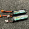 2x gens ace bashing series 5000mah 11.1v 3s1p 60c lipo batterij echt als nieuw!