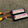 2x tcr 5000mah 3s lipo batterijen met xt90 stekker in een top staat!