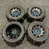 4x proline 1/6 dumont sand/snow tires f/r 5.7″ tires mtd 24mm black raid (2) in een goede staat!