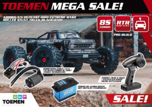 arrma 1/5 outcast 8s hobbywing 1100kv en max6 4wd extreme bash stunt truck black (exb) rtr