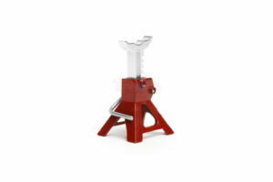 team raffee miscellaneous scale aluminum adjustable jack stand for 1/24 rc (2) red trc/302929