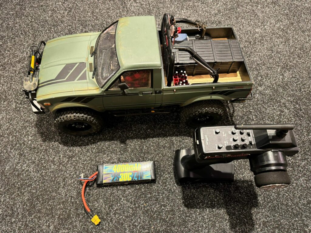 rc4wd marlin crawler trail finder 2 rtr w/mojave ii crawler body set met beez2b 2s 4000mah lipo accu!