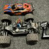 traxxas rustler 4wd brushless electro buggy rtr met 120a regelaar en rocket 3800kv motor in de kleur oranje!