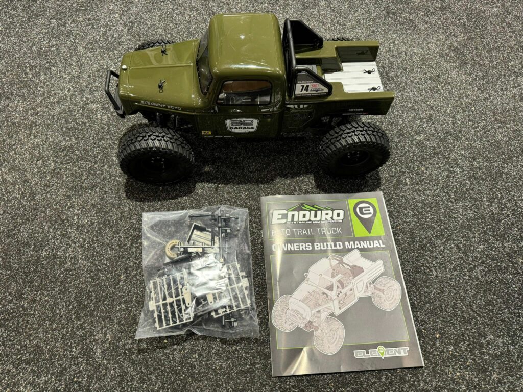 element rc enduro ecto trail truck rtr in de kleur groen echt als nieuw (zonder zender en ontvanger)!