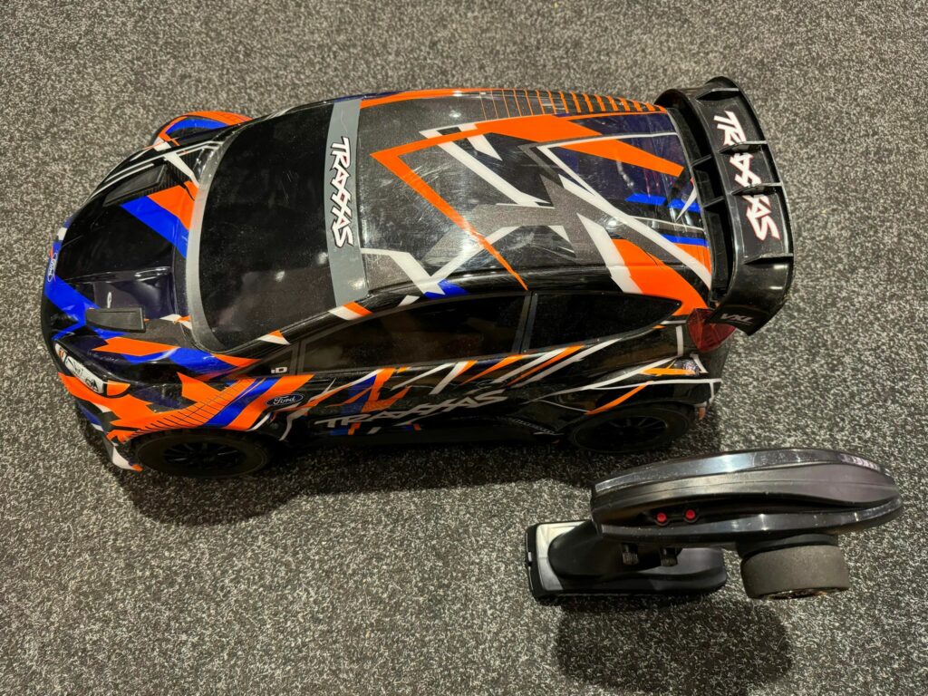 traxxas ford fiesta st rally vxl oranje in een top staat!