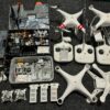 dji phantom onderdelen / accu's / laders / motoren / zenders en nog veel meer (niet afgebeeld) leuk als hobby project!