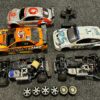 2x tamiya nitro onroad rc auto's met 3x body (geen garantie / leuk voor de hobbyist / niet compleet)!