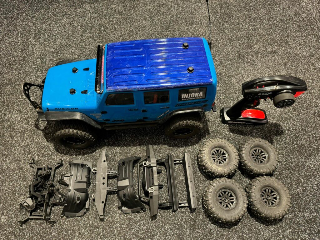 traxxas trx 4 met proline rubicon body en 2e set banden rtr 2.4ghz!