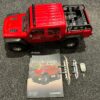 axial 1/10 scx10 iii jeep jt gladiator with portals rtr rood (zonder zender en ontvanger)!