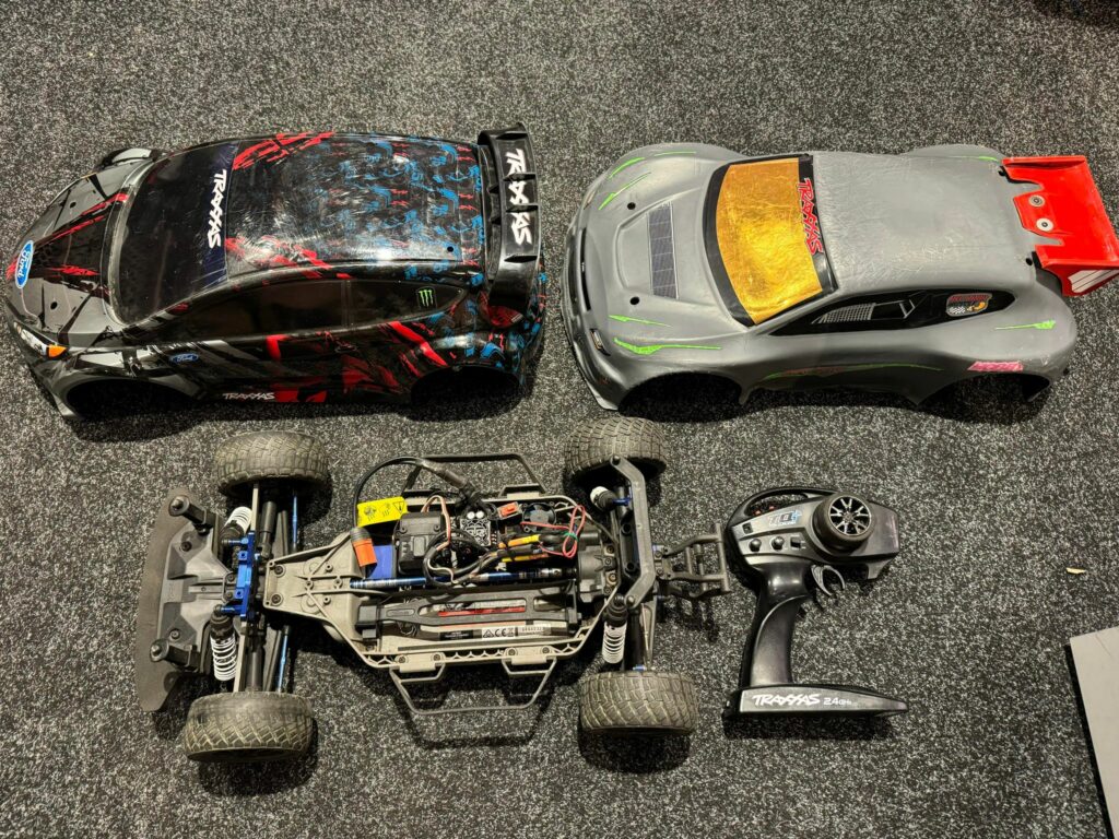 traxxas rally 4wd brushless electro onroad rtr met 2e body en verschillende tuning onderdelen!