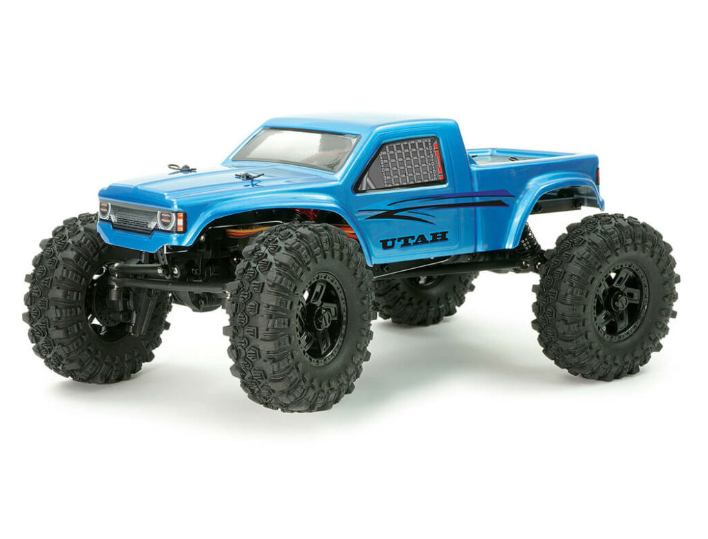 ftx utah 1/18 brushed competition low profile crawler rtr blauw