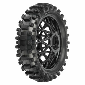 proline 1/4 dunlop geomax mx33 cr4 rear tire mtd black: promoto mx