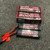 2x traxxas power cell lipo 5000mah 11.1v 3s 25c id – trx2872x echt als nieuw!