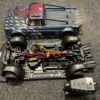 arrma infraction 2020 v2 6s blx 1/7 brushless street basher 4wd rtr in een nette staat met scorched rc body delen!