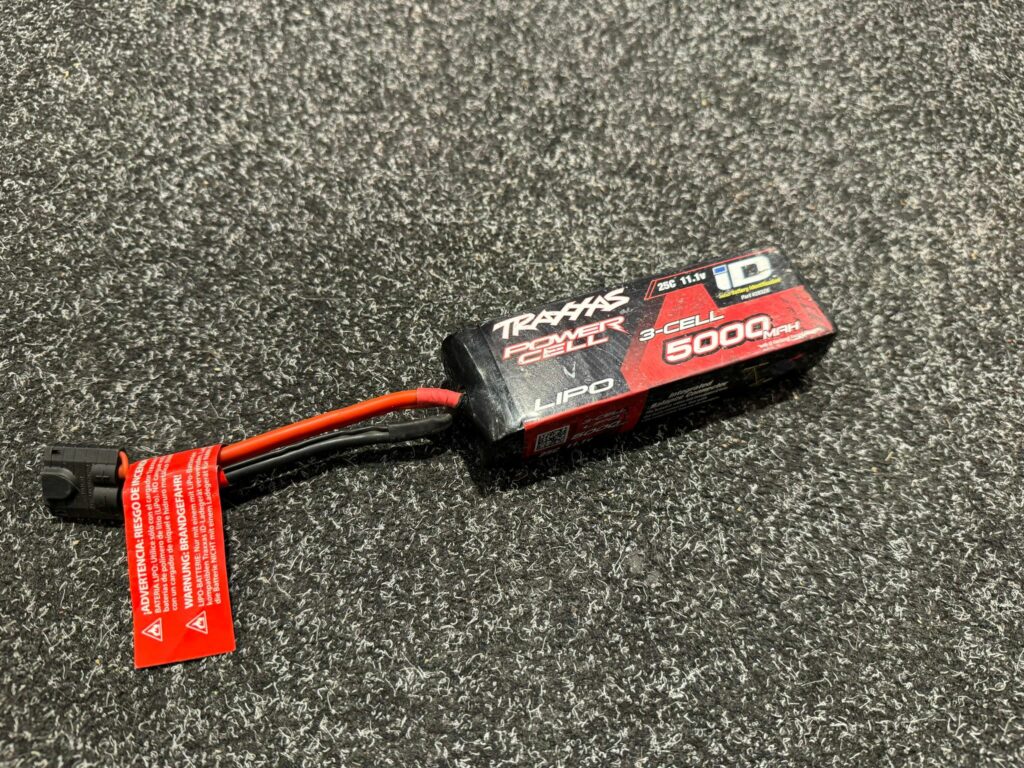 traxxas 5000mah 11.1v 3 cell 25c lipo battery trx2832x (gebruikt)!