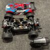 arrma 1/10 vorteks 4x4 3s blx stadium truck rtr rood in een zeer nette staat!