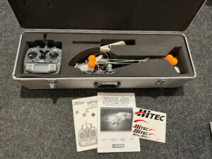 protech zoom 400 rc helikopter in een aluminium koffer (leuk voor de hobbyist)!