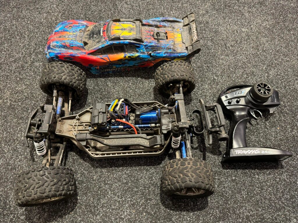 traxxas rustler 4x4 vxl brushless stadium truck rtr tsm 2.4ghz (opknapper / geen garantie)!