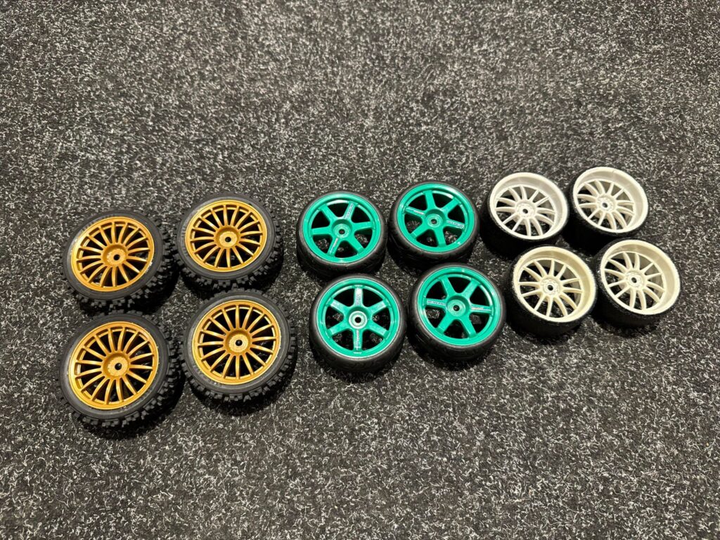 12x banden voor 1/10 onroad rc auto (gebruikt en nieuw)!