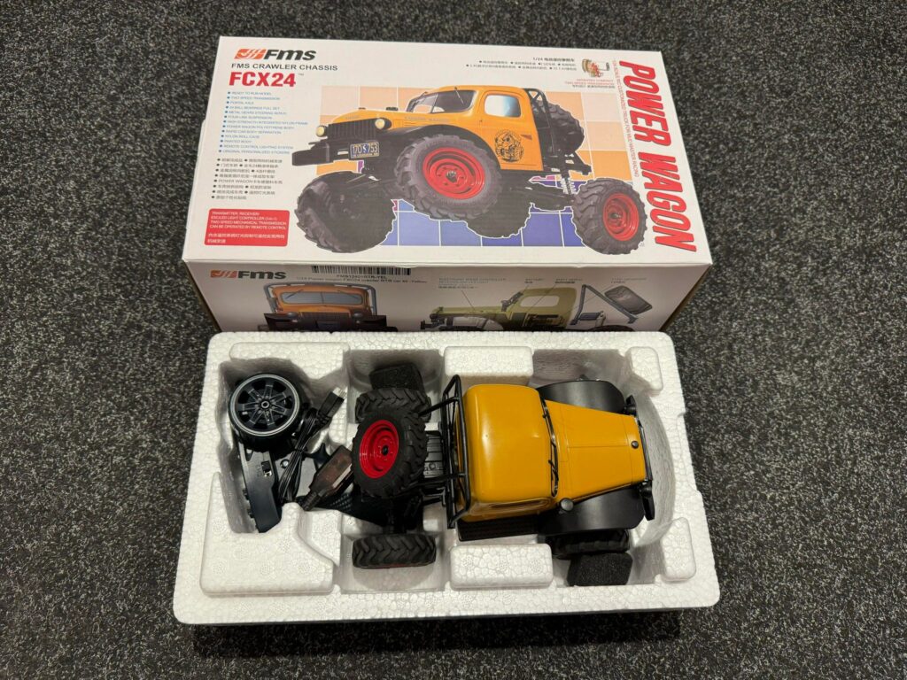 fms 1/24 power wagon fxc24 crawler rtr car kit echt als nieuw!