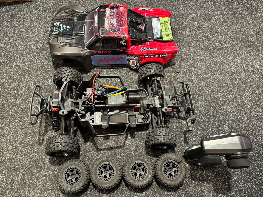 arrma senton 4×4 3s blx brushless short course truck rtr (heeft wat aandacht nodig / leuk voor de hobbyist / geen garantie)!