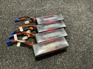 4x gens ace bashing series 8000mah 14.8v 80c 4s2p lipo batterij met ec5 stekker (gebruikt maar in orde)!