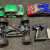 himoto (hobbywing brushless motor en regelaar) 4wd monster truck met 2e body en zender!