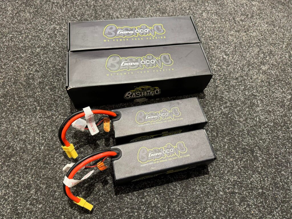 2x gens ace bashing series 8000mah 14.8v 100c 4s2p lipo batterij ec5 stekker in een top staat met garantie!