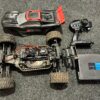 traxxas rustler 4x4 vxl brushless electro truggy rtr met hobbywing motor en regelaar en 4 stalen assen (alles werk maar heeft flink wat aandacht nodig / geen garantie?!