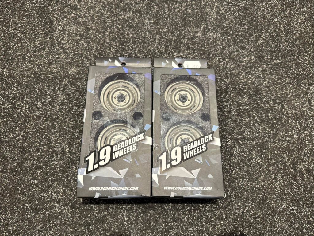 4x boom racing aluminium 1.9" velgen voor 1/10 crawler (nieuw)!