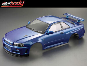 killerbody nissan skyline r34 195mm finished body blue