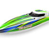 traxxas disruptor 4s high performance brushless boat 65 km/h groen zonder accu en lader