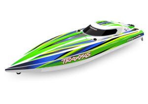 traxxas disruptor 4s high performance brushless boat 65 km/h groen zonder accu en lader