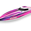 traxxas disruptor 4s high performance brushless boat 65 km/h roze – zonder accu en lader