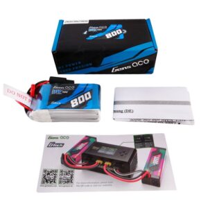 gens ace g tech 800mah 11.1v 45c 3s1p lipo batterij met jst / bec stekker