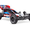 traxxas bandit 1/10 2wd electro brushed buggy hd rtr rood inclusief traxxas power pack en usb c lader (versie 2024)