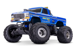 traxxas bigfoot classic 1/10 2wd electro brushed monster truck hd rtr roze inclusief traxxas power pack en usb c lader (versie 2024)