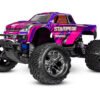 traxxas stampede 1/10 2wd electro brushed monster truck hd rtr roze inclusief traxxas power pack en usb c lader (versie 2024)