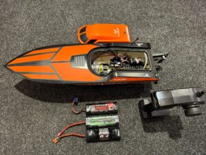 proboat shockwave electro rc boot compleet met 3x accu!