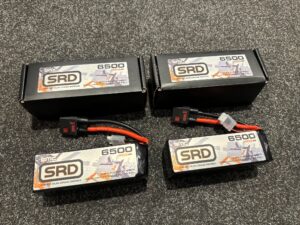 2x smc srd 14.8v 6500mah 150c softcase speed run pack (nieuw)!