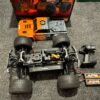 hpi savage x flux v2 1/8 4wd brushless monster truck rtr (versie 2023) + 2x hpi plazma 11.1v 5300mah lipo accu in een top staat!