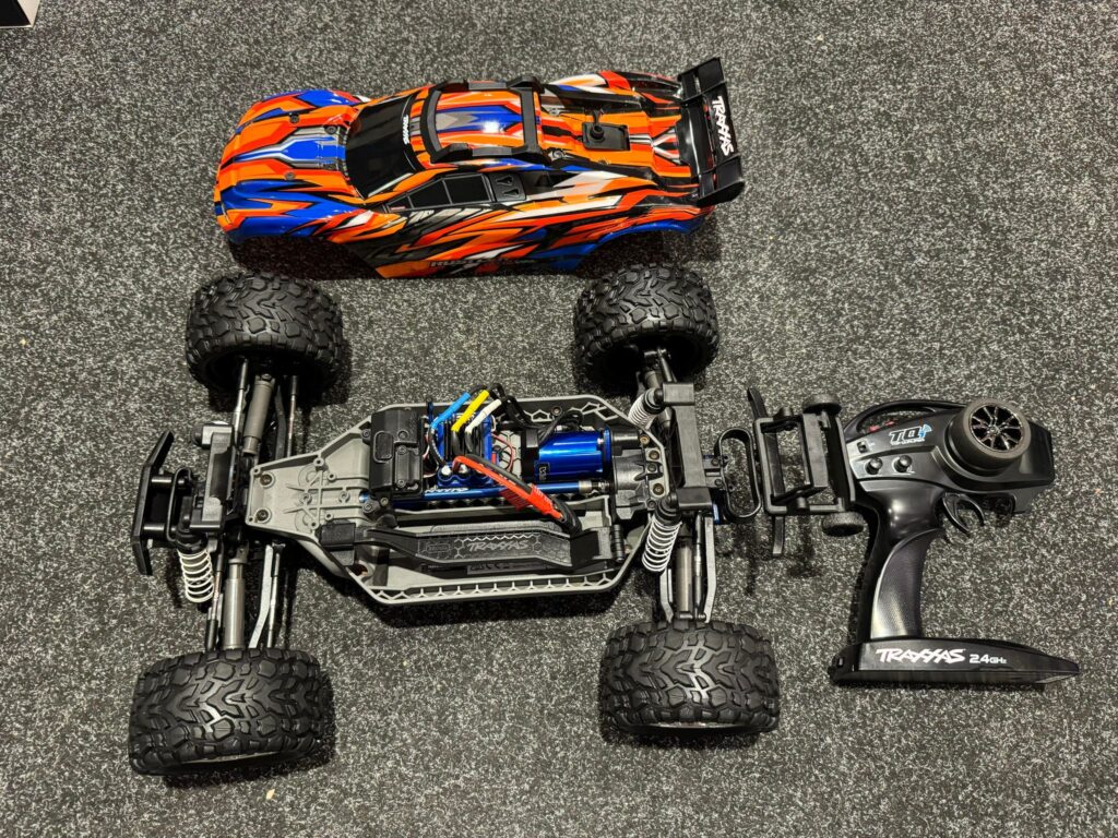 traxxas rustler 4x4 vxl electro stadium truck rtr in een nette staat met garantie!