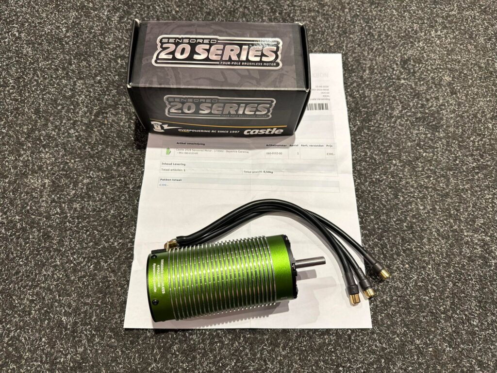 castle creations brushless motor 2028 1700kv 4 pole sensored helemaal nieuw met aankoopbon!