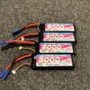 4x trx 5000mah 3s 50c lipo batterijen met ec 5 stekker in een top staat!