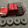 traxxas trx 4 body met upgrades en een complete banden set (gebruikt)!