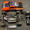 traxxas slash 4x4 brushless short course truck rtr met 2x gens ace 5000mah 3s lipo batterijen + gpm dempers + dusty cover!