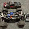 traxxas wide maxx v2 1/10 4s brushless monster truck tsm rtr in de kleur rood met zwart (gebruikt)!