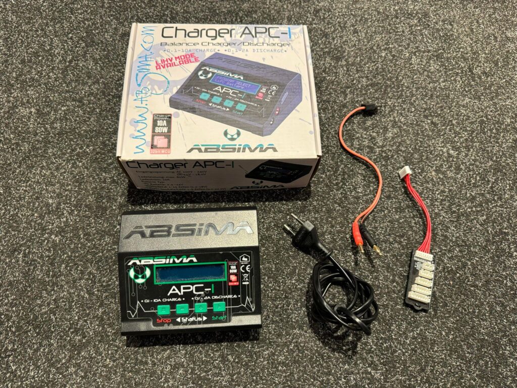 absima apc 1 snellader (80w, lipo, nimh, lihv etc) gebruikt maar in orde!