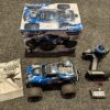 maverick atom 1/18 4wd electric monster truck blauw (gebruikt)!