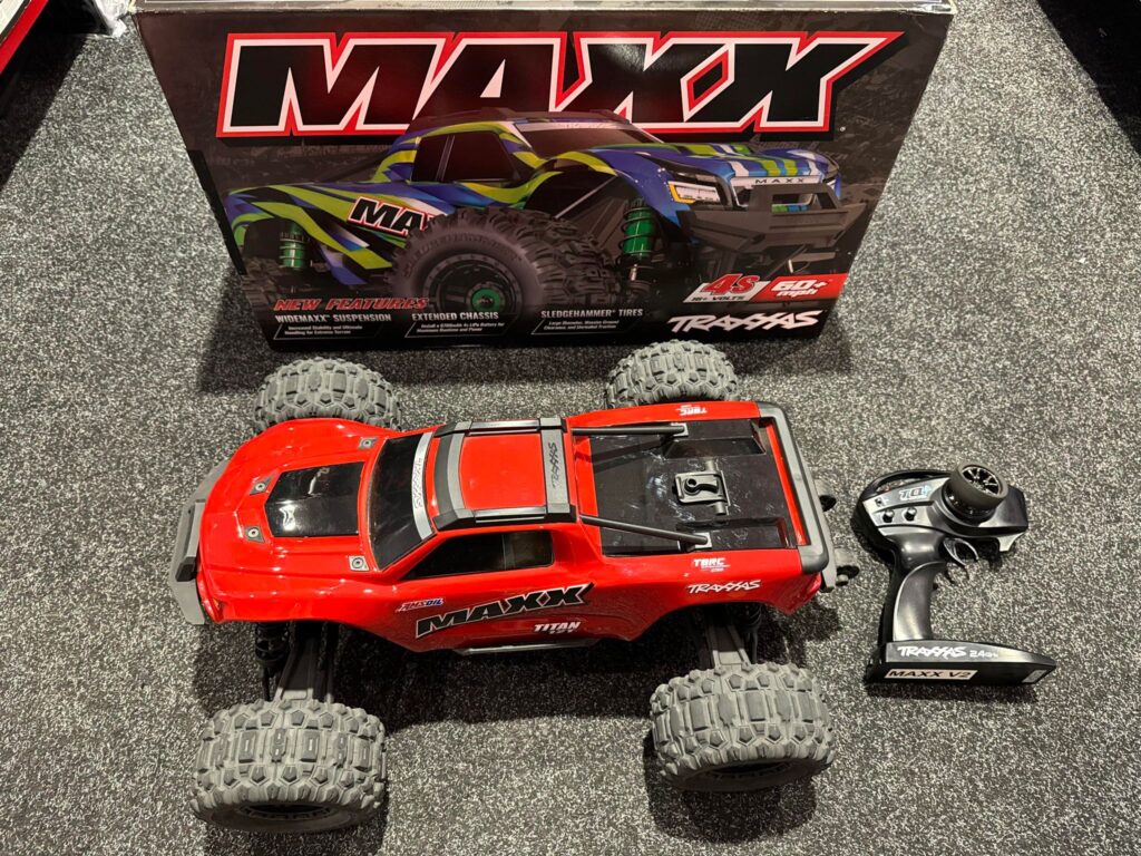 traxxas wide maxx v2 1/10 4s brushless monster truck tsm rtr in een zeer nette staat met 1 jaar garantie!